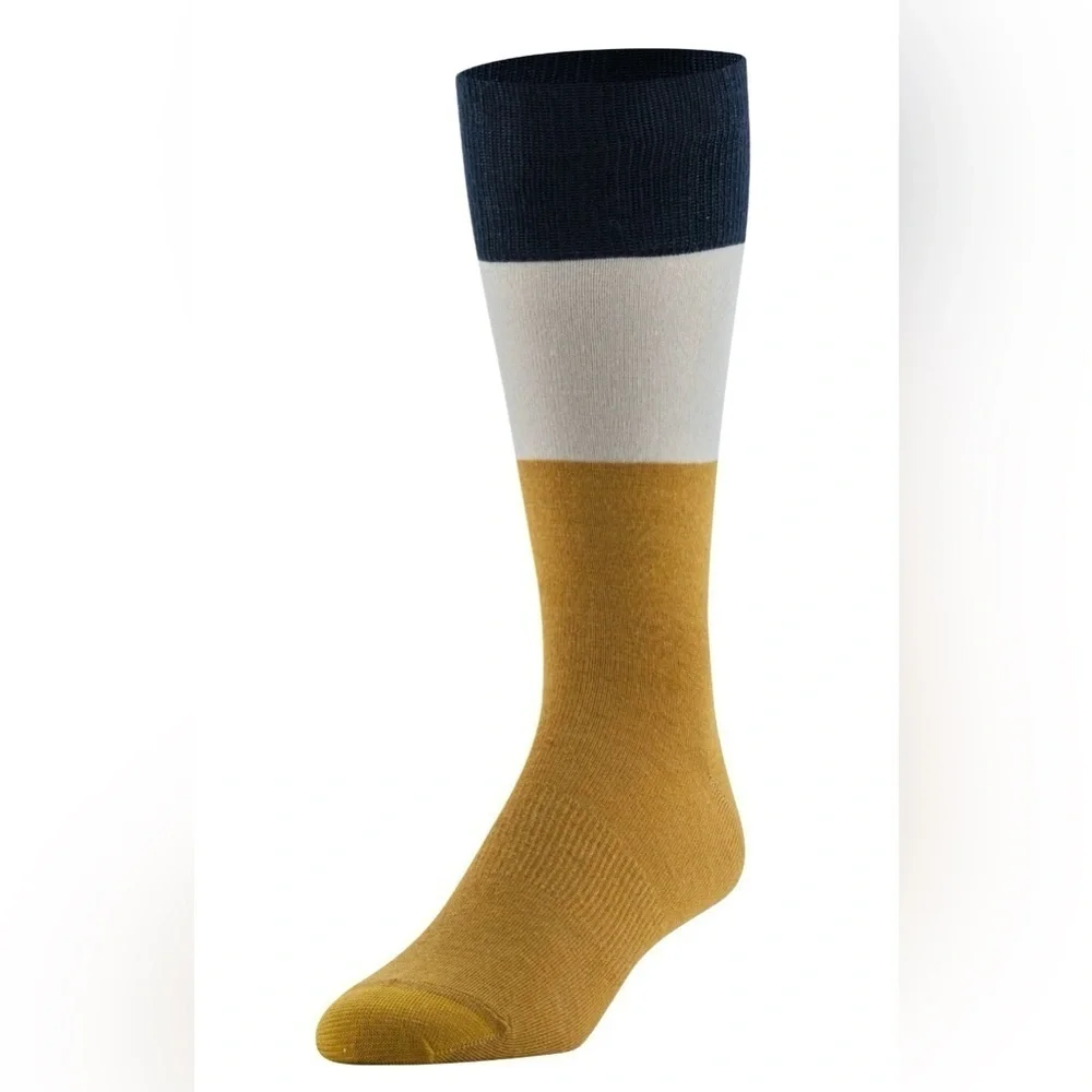 GoldToe Edition Mens Comfort Top Flat Crew Socks Assorted, 3 Pack